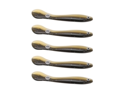 Danu26-5pcs/set Cebo Suave Artificial De Loach 10cm 6g Con Ojos 3d Cola Alargada Para Pesca