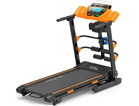 Gridinlux Cinta De correr plegable trainer race xtreme 1800 w app y mp3 con altavoces 116 kmh 12 programas 120x42cm superficie pesas bandas 163 72 13