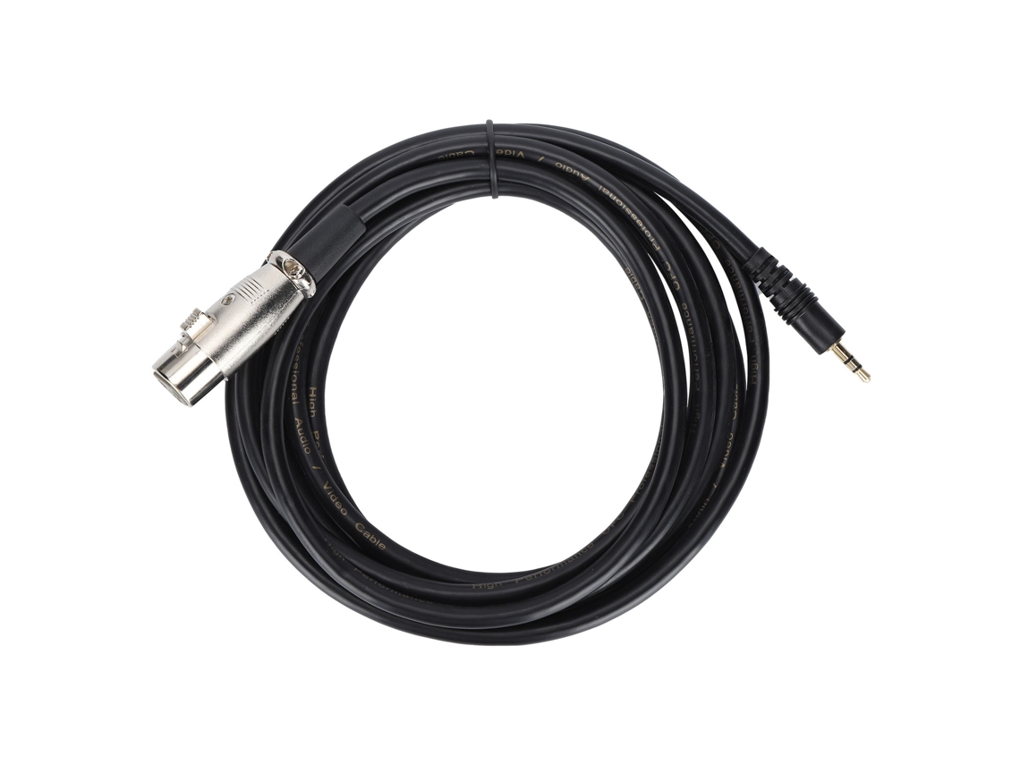 Cable De Micrófono Balanceado Xlr Hembra A Jack De 3,5 Mm, 3 M, Jorindo Jd6016