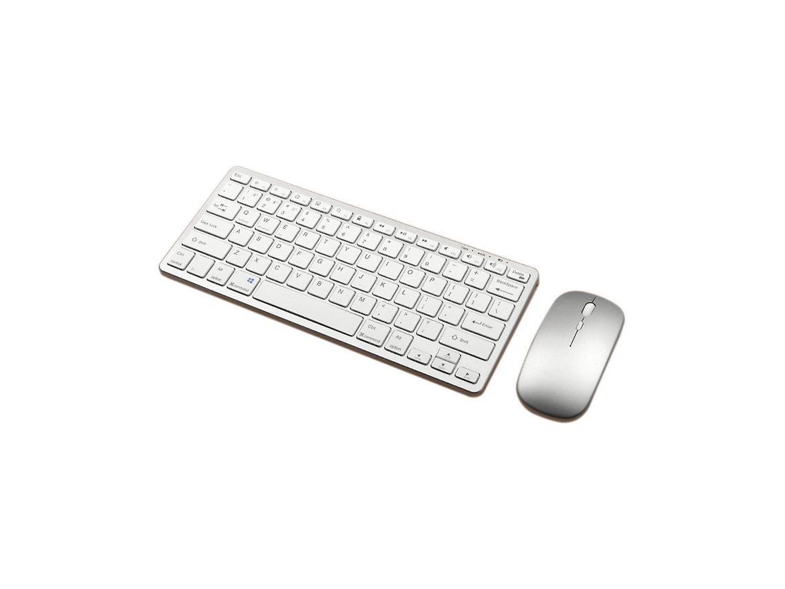 Teclado y ratón inalámbricos Bluetooth recargables con tres modos de funcionamiento, compatibles con tabletas y ratones. Everley891