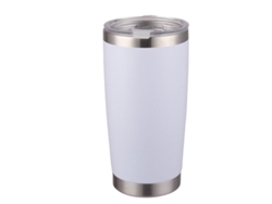 Taza Térmica De Acero Inoxidable Para Exteriores 20 Oz, Aislada Al Vacío Con Tapa Magnética, Sin Bpa, Color Blanco