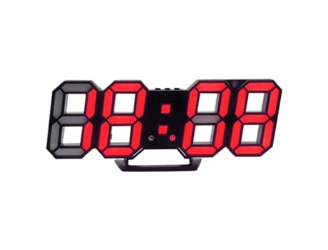 Reloj digital 3D LED despertador reloj de pared digital reloj estéreo