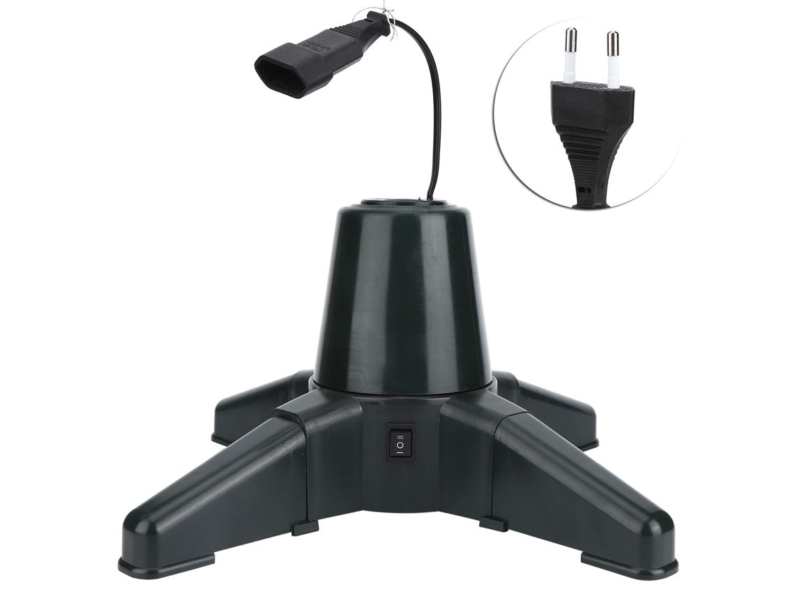 Base eléctrica giratoria de 360 grados para soporte de estante de árbol de Navidad para decoraciones del hogar 40 cm