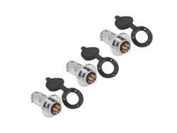 Conector de aviación, enchufe de latón con 15 piezas, toma de zinc para aplicaciones aeroespaciales, 25 mm, 12 A.