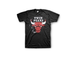 Twin Peaks Black Bulls T-shirt Rockinstone Unisex Adults Best Sellers Size:s
