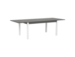 Mesa de jardín BELIANI Pancole de Aluminio Gris 100x248x75