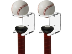 Omni-soporte De Parede Para Bate De Béisbol, 2 Peças De Acrílico Anti-raios, Display Vertical Com Guarda Bola