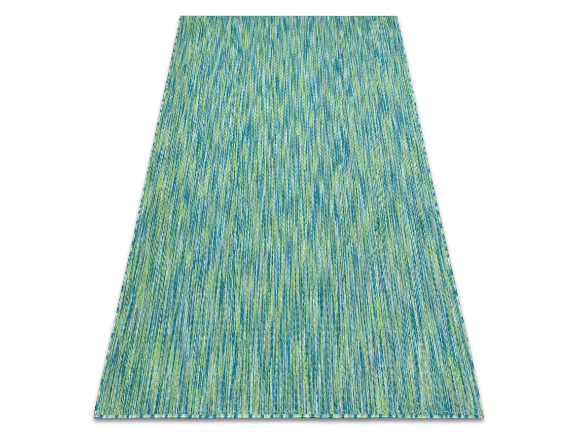 Moderno Fisy Alfombra Sisal 20776 Zigzag, Mezcla Azul (140 x 190 cm)