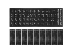 10 pegatinas para teclado, reemplazo de letras para teclado árabe Everley891