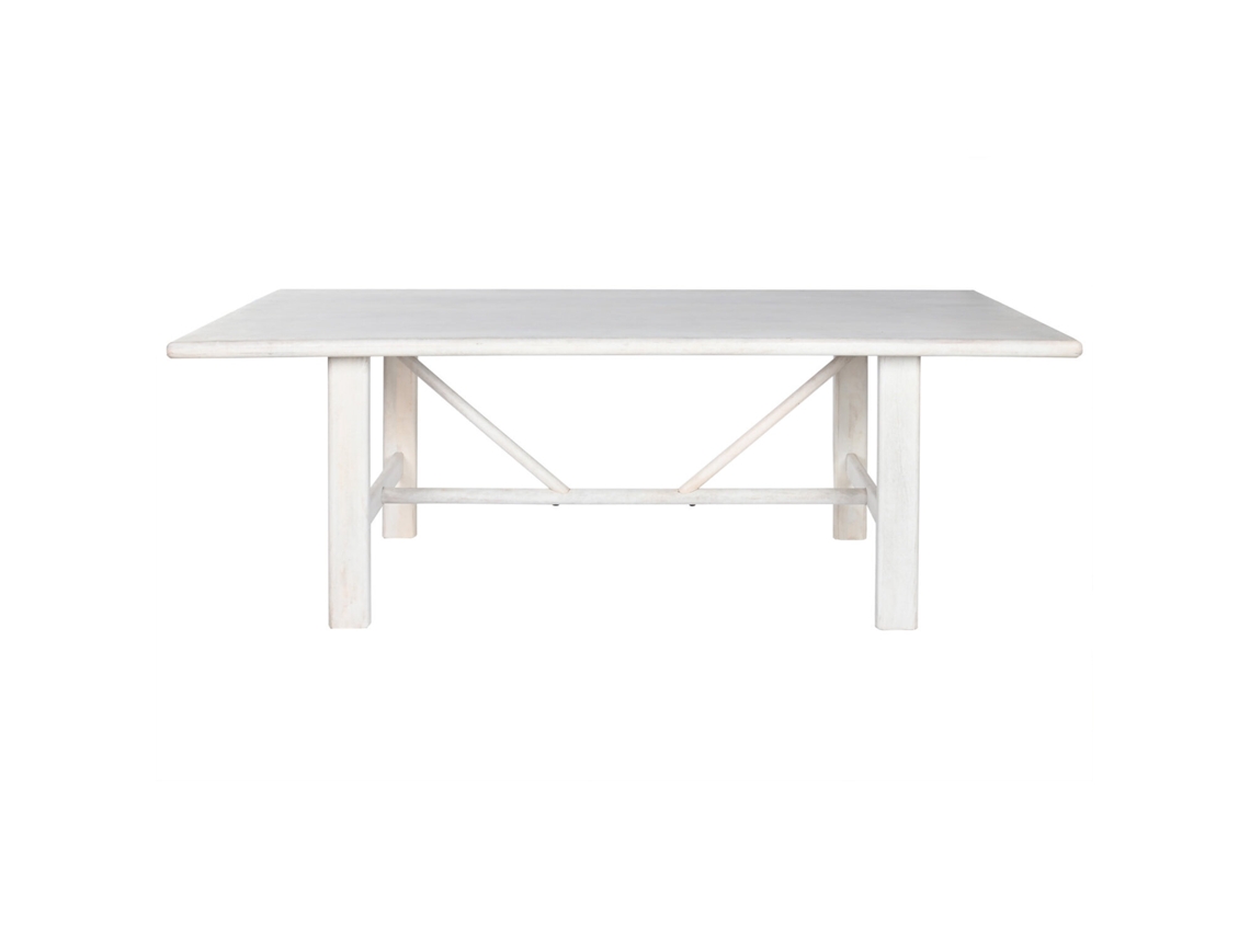 Mesa Comedor Mango Blanco 213,4x96,5x76,2cm