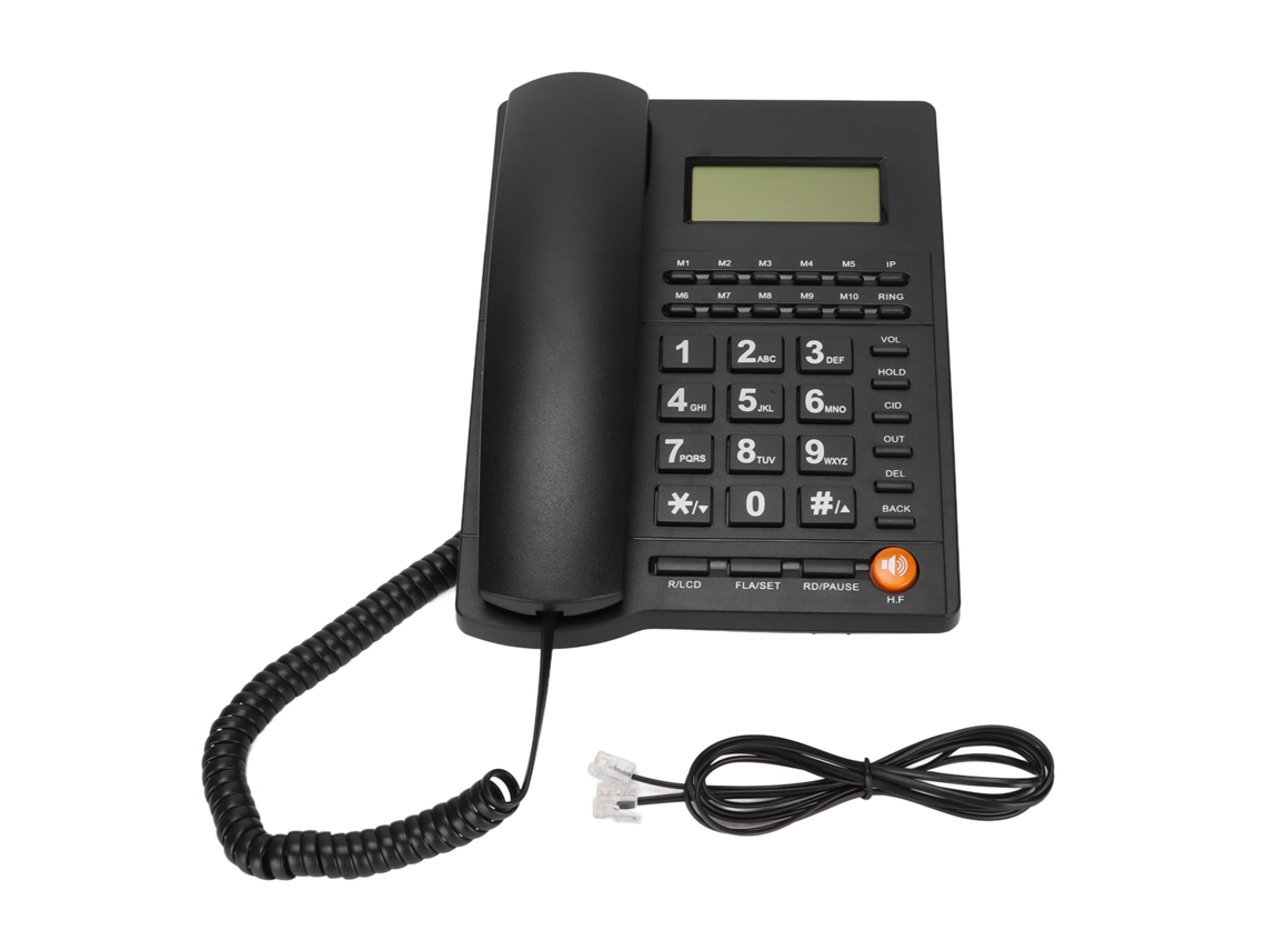 Teléfono fijo (sin batería, brillo ajustable)