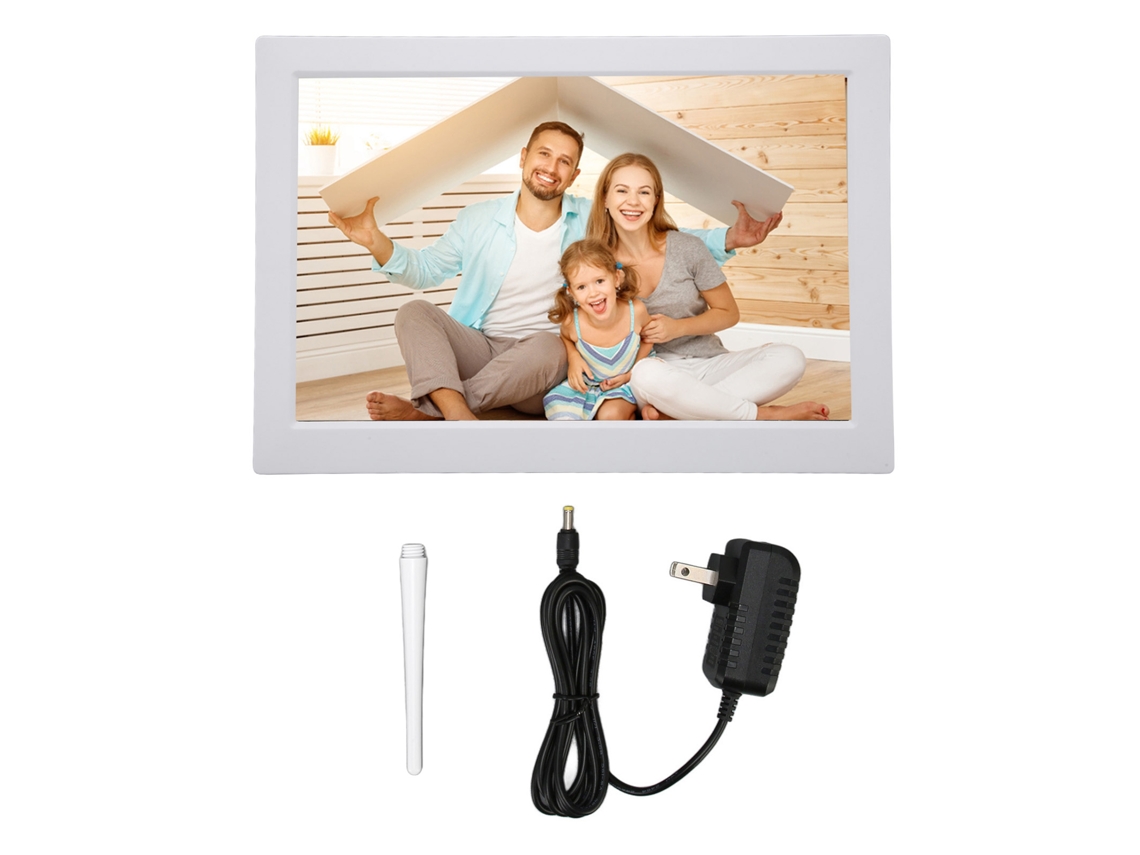 Marco De Fotos Digital Wifi De 10,1 Pulgadas, Memoria Inteligente De 16 Gb, Rotación Automática, Pantalla Táctil Ips De