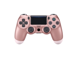 Controlador PS4, compatible con PS4/PS4 Slim/PS4 Pro con conector para auriculares de 3,5 mm, oro rosa