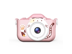 Cámara para niños Gertiz con pantalla IPS de 2.0 pulgadas y cámara dual HD de 1080p, color rosa