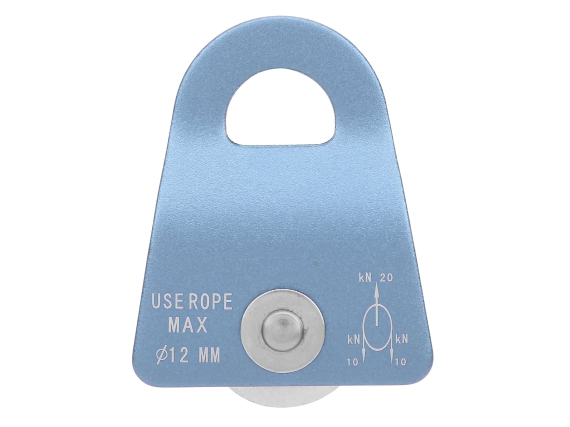 Polia De Placa Lateral Unica Para Descida Montanhismo Alpinismo Escalada Em Pedra Equipamento Transporte Azul