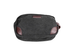 Bolsa de cosméticos negra de gran capacidad, estilo coreano, multifuncional, ligera y portátil, para viajes al aire libre.