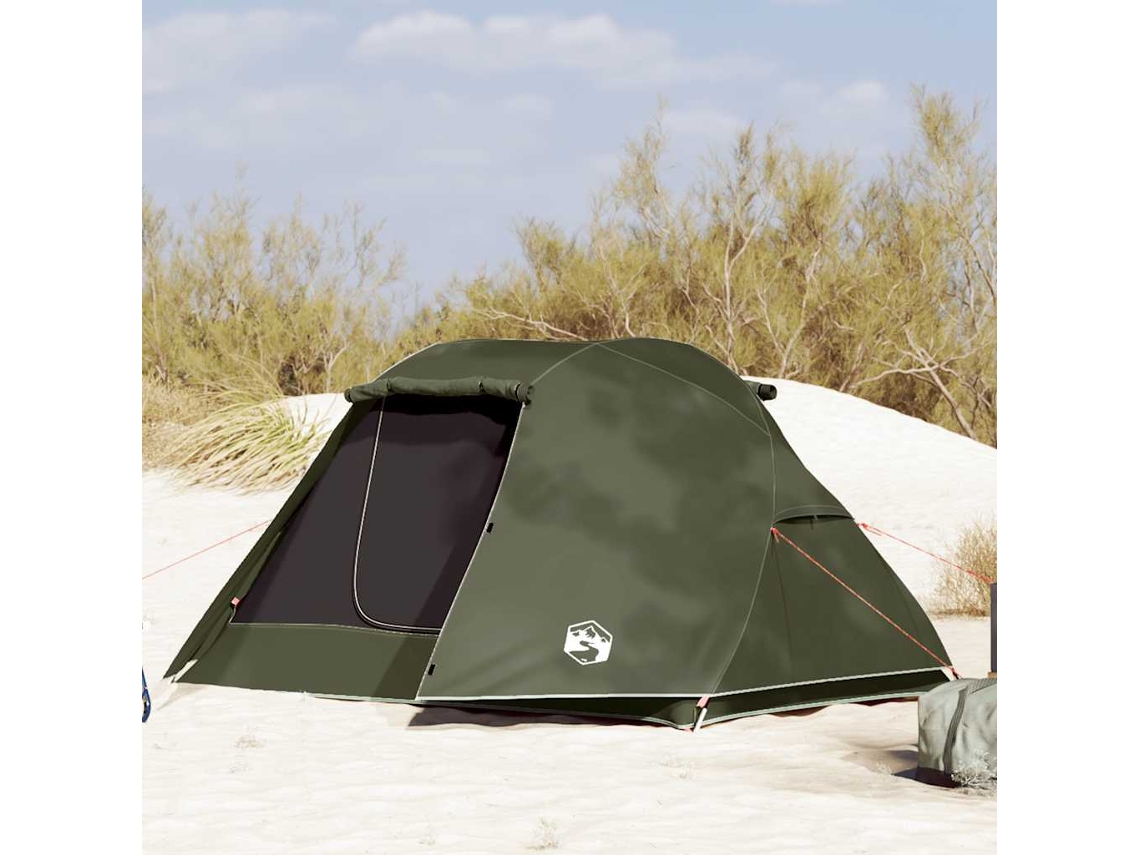 Tienda de pesca para 3 personas, impermeable, verde oliva