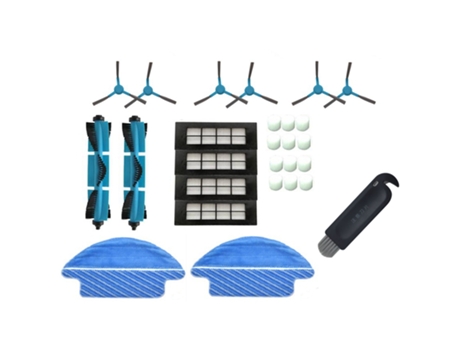 Filtros de cepillos laterales de cepillo principal de paño de fregona para Cecotec Conga 3090, accesorios de repuestos de aspiradora de filtro (17 ...