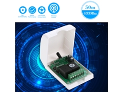 Control remoto inalámbrico de 2 canales y 433 MHz, 12 V CC, transmisor y receptor, para hogar inteligente.