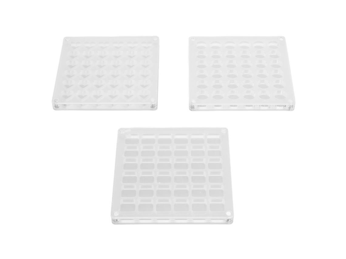 2026-caja De Exhibición Magnética De Conchas De Mar De Acrílico Transparente, 36 Compartimentos Para Joyas Y Manualidades, 3 Piezas