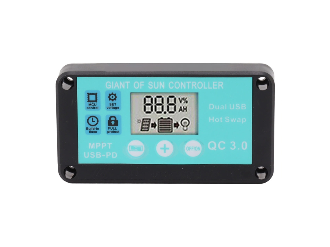 Regulador De Carga Solar Mppt 30a Con Puerto Usb Dual Para Panel Solar Generador De Energía