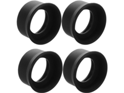 4 Protectores Oculares Para Microscopio | Color Negro