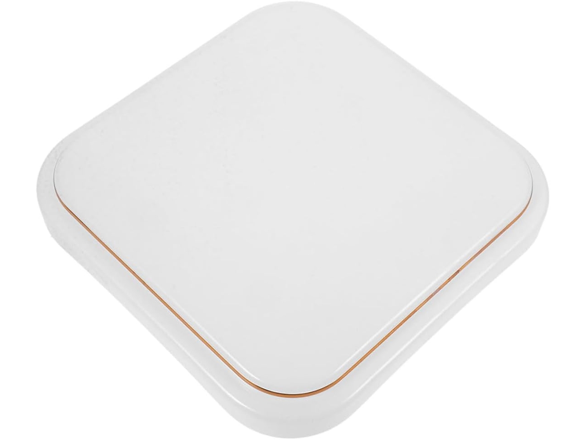 Lámpara De Techo Led Empotrable Cuadrada De 28x28 Cm, De Metal Dorado, Iluminación Lineal Para Interiores, Ideal Para Dormitorios Y Cocinas.