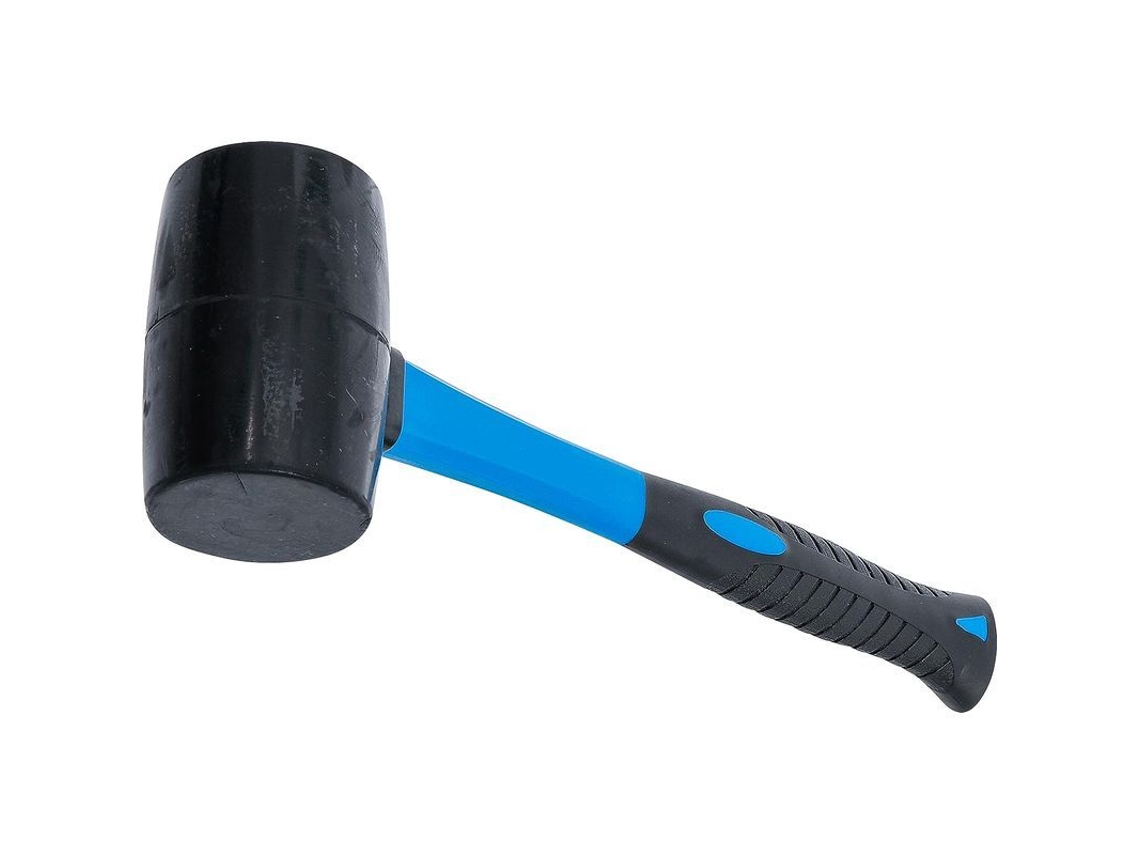 2026-mazo De Goma Con Mango De Fibra De Vidrio Cabeza Negra 750g Antivibración Ligero Antideslizante