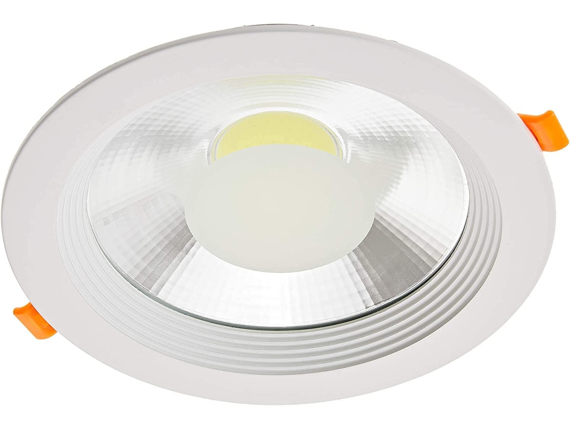 Lámpara de Techo JANDEI LED Downlight Redondo Empotrado (20W - Luz Blanca Fría - 6000K)