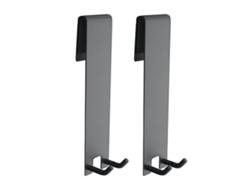 VVJIJILLY Ganchos Para Toalhas Porta De Duche, Inox, P/ Vidro Sem Moldura, Sem Furos (2 Unid.)