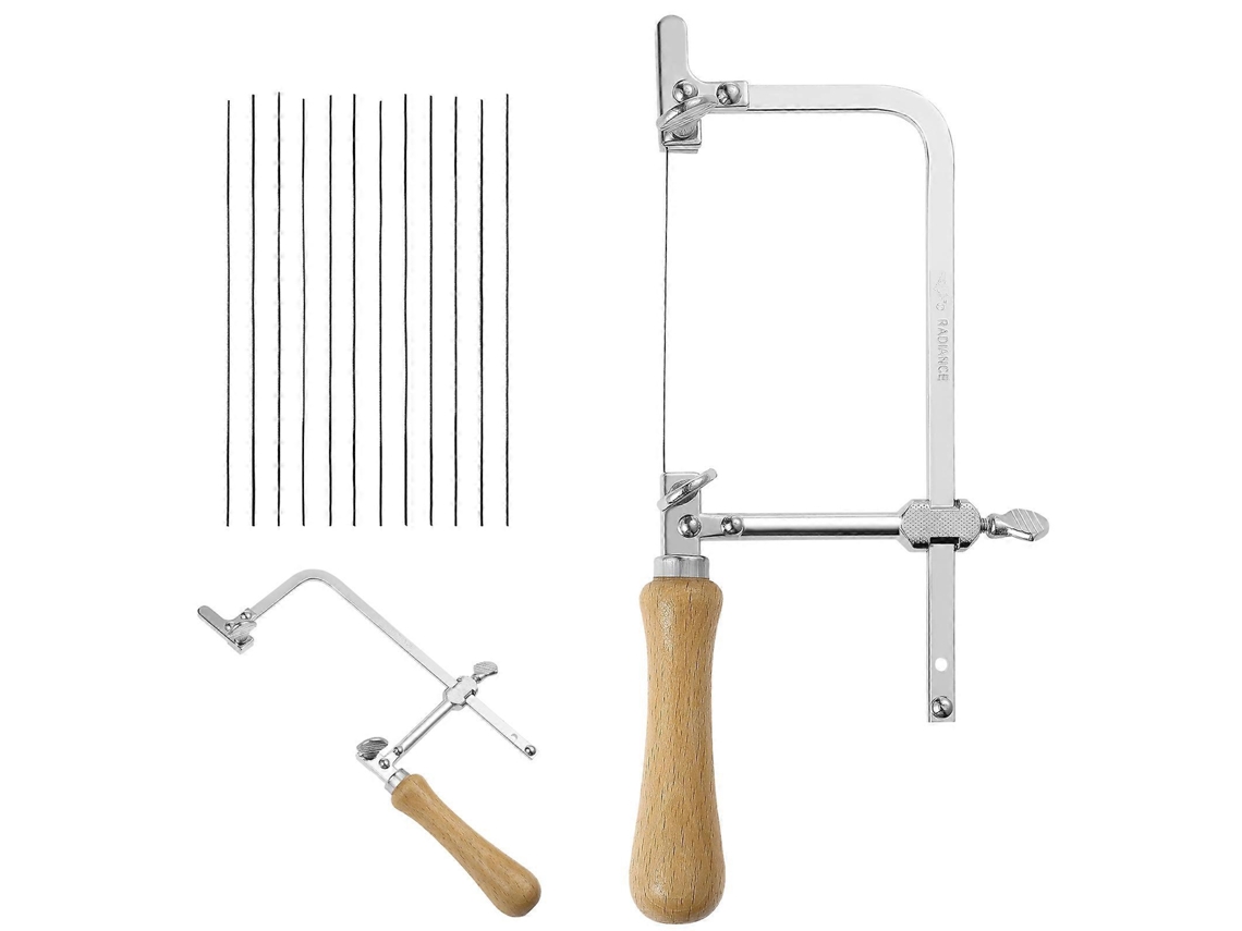 Con forma de arco para un corte eficiente, ideal para joyeros y aficionados a la artesanía. Everley891