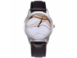 Reloj De Pulsera Analógico De Estilo Simple Con Movimiento De Cuarzo Unisex Negro
