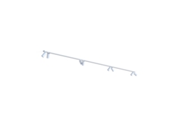 Lámpara NOWODVORSKI Mono Viii 2X200 White (Blanco - Acero )