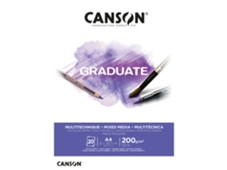 Bloc de Dibujo CANSON Graduate Mixed Media A4 200 G/M² 20 Hojas