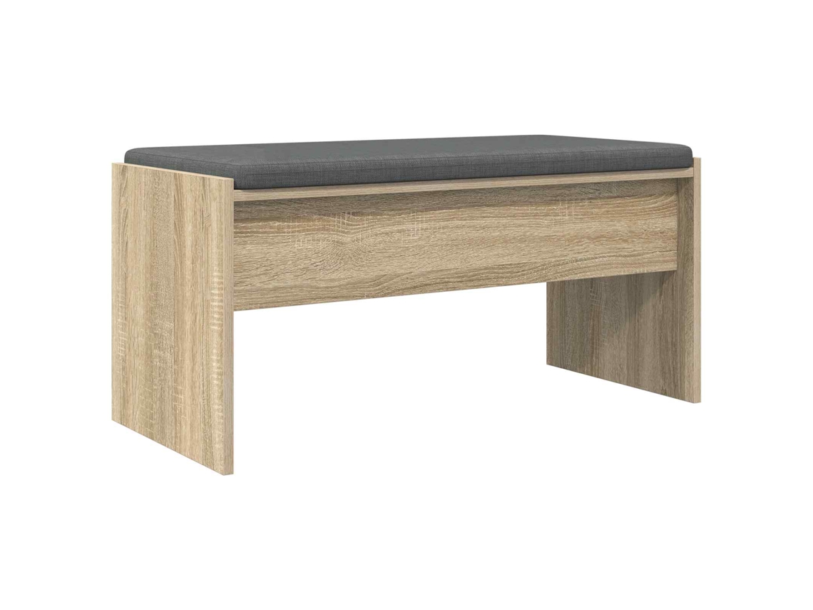 Maison Exclusive - Banco De Entrada Con Cojín Roble Sonoma 83 X 38 X 40 Cm