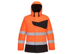 Chaqueta de invierno de alta visibilidad Portwest Pw2 / Amarillo Negro / M