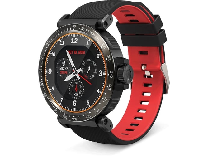 Smartwatch BLITZWOLF AT1 (Monitor del ritmo cardíaco - Monitor de sueño - Rojo)