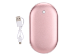 Aquecedor De Mãos Portátil Mini 5200mah Power Bank Carregador De Celular Azul Rosa Multifuncional