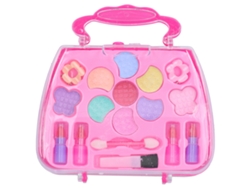 Ats-juguete De Maquillaje De Simulación Para Niñas Kit De Cosméticos Seguro Y Soluble En Agua (rosa)