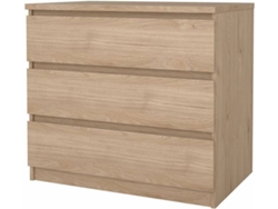 Cómoda Naia 3 Cajones Jackson Hickory (77 x 50 x 70,1 cm)