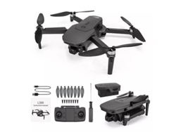 Drone SZSMART L300 Profissional 5G Wifi Gps com Câmera 4K Full Hd Dupla Câmera Tempo de Voo 25 Min 1 Bateria- Preto