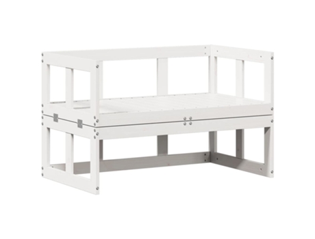 Banco De Sofá De Jardín VIDAXL Blanco Madera (100x60x63.5 cm)