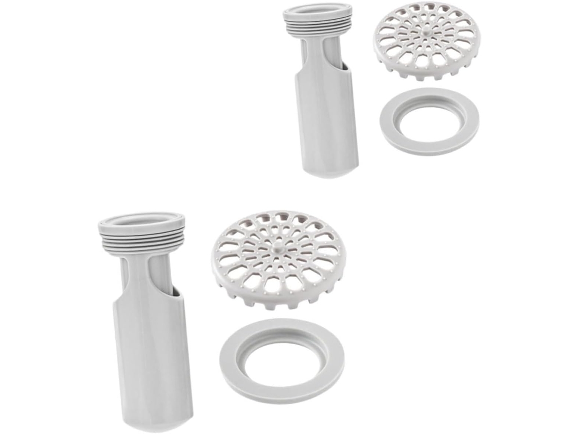 Juego de 2 desagües para baño y cocina con filtro CHABERLU