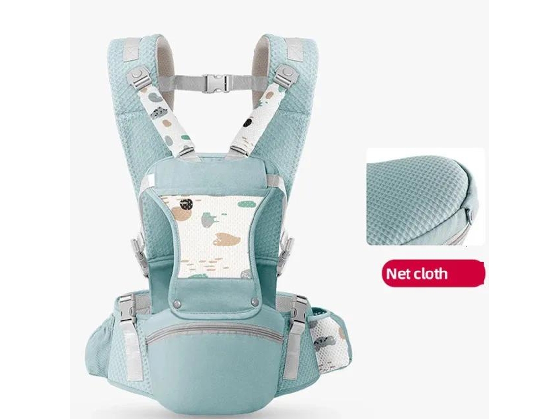 Portabebés - Envoltura Ergonómica Para Asiento Delantero, Comodidad Para Padres Y Bebés (verde) Chrui