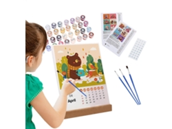 Calendario De Pared Divertido De 2025, Mensual De 2025, De Pintura Acrílica, De Pinceles Y Pinturas