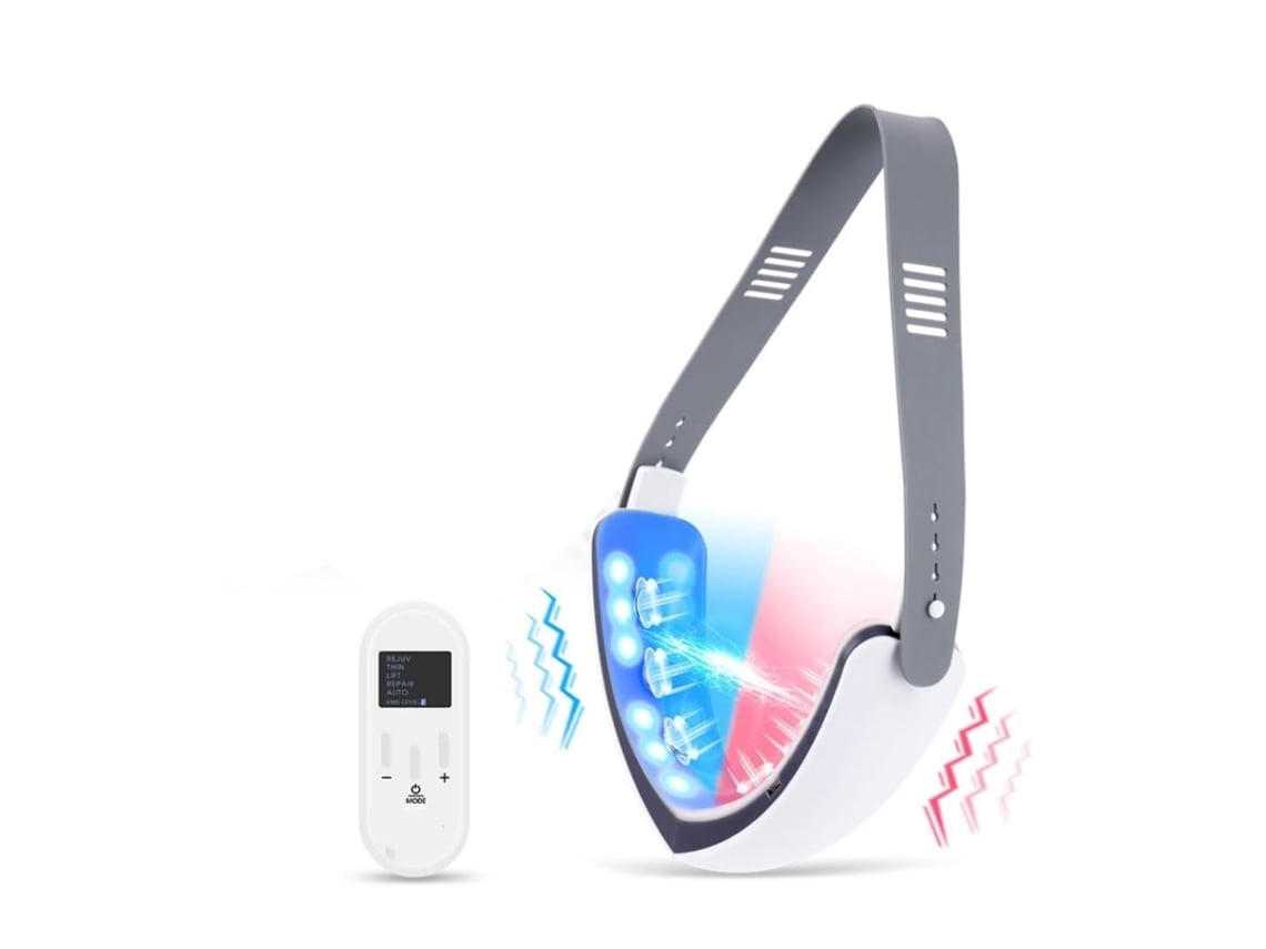 Dispositivo de lifting facial para papada con control remoto inteligente, color blanco Chennnls