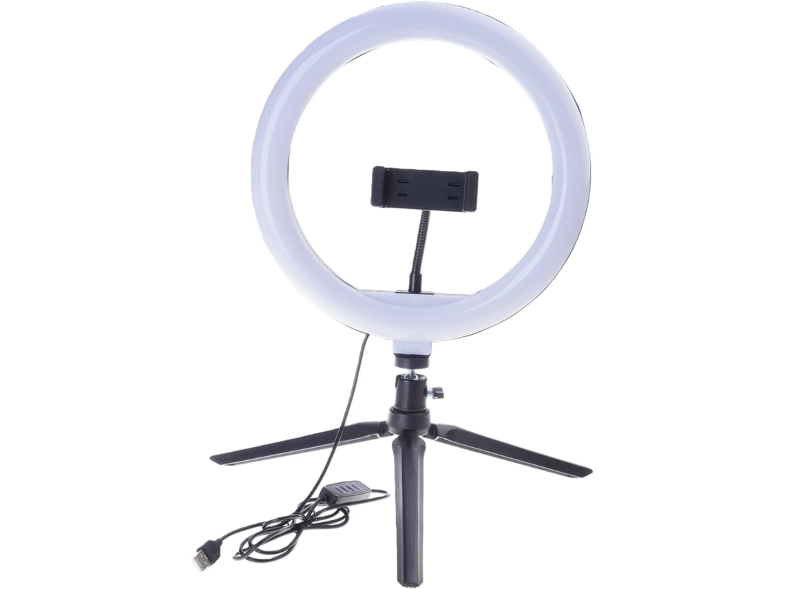 Soporte Para Teléfono Con Trípode Para Creación De Contenido, 3 Luces, Herramienta De Videoconferencia Usb, Tripartición