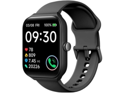 Reloj inteligente Yizhood F57l con monitor de actividad física para mujer, resistente al agua IP68, color negro