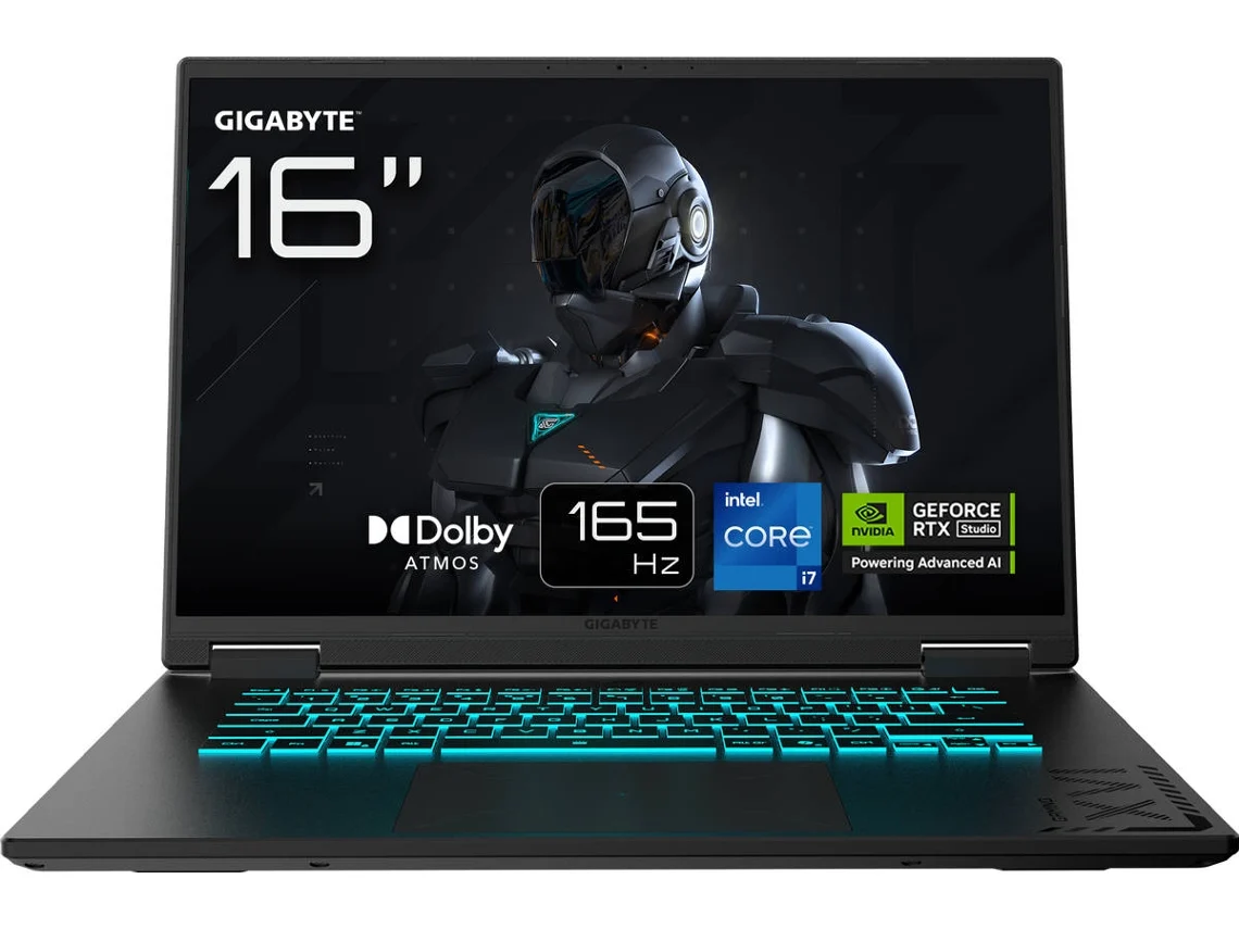 Portátil Gaming GIGABYTE CTHI3PT894SD (Intel Core i7-13620H - NVIDIA GeForce RTX 5050 - RAM: 16 GB - 1 TB SSD - 16'')