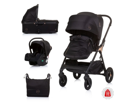 Carrito de bebé trio INFINITY hasta 22 kg obsidian CHIPOLINO